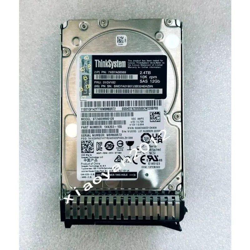 Жёсткий диск NewLenovo 01GV182 2.4TB 10K SAS 12Gb/s 2.5" 512e SED HDD 7XB7A00070