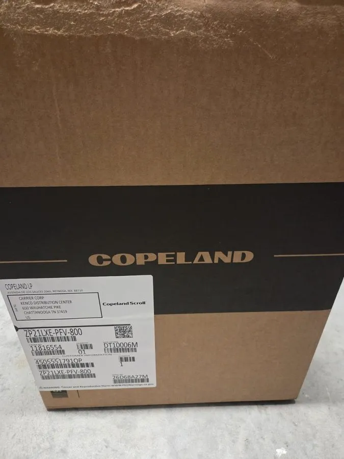 Компрессор ZP21LXE-PFV-800 Copeland Scroll Compressor 20,000 BTU/HR, 208/230V