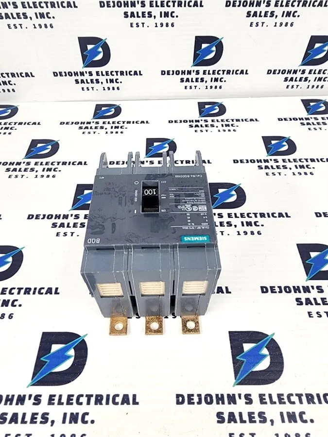 Автоматический выключатель Siemens BQD BQD3100 3 Pole 100 Amp 480V Circuit Break