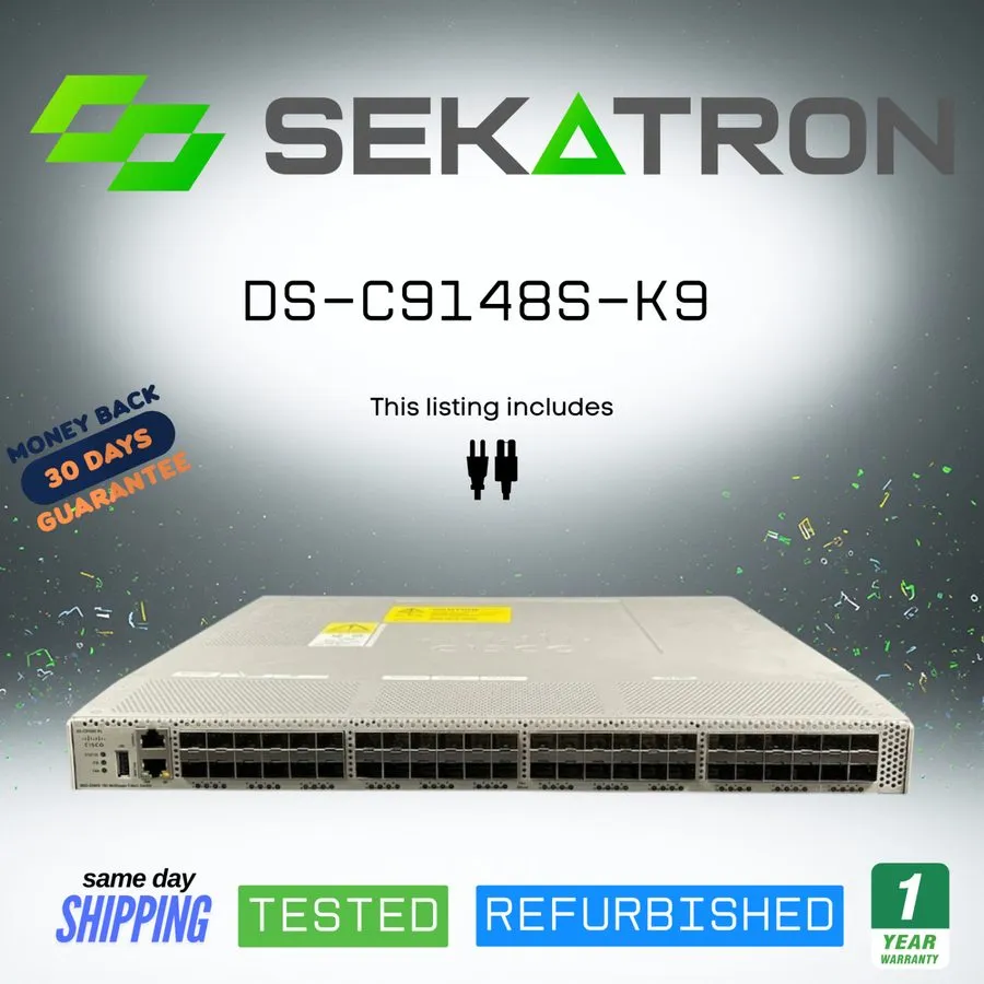 Коммутатор Cisco DS-C9148S-K9 MDS 9148S 16G Fibre Channel Fabric Switch 48-Port