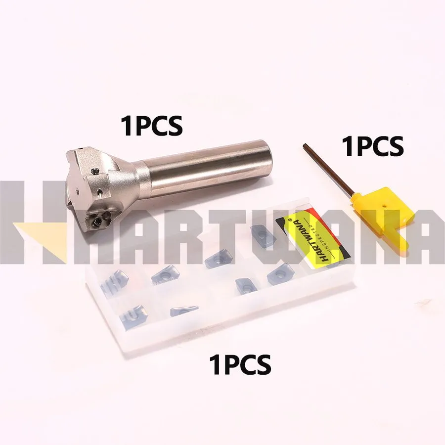 Режущий инструмент Indexable Face End Mill 35mm 4Flute Holder Carbide Insert APM — фото лота 1