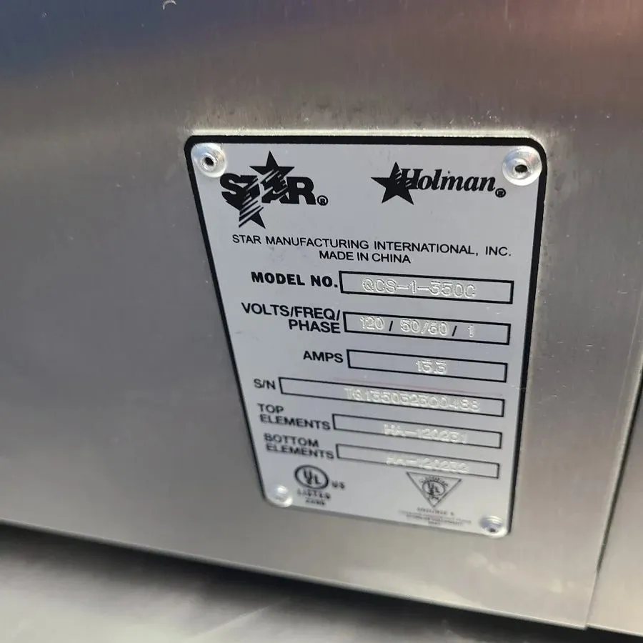 Конвейер Star QCS1-350 Conveyor Toaster (Demo Unit 0488) — фото лота 2