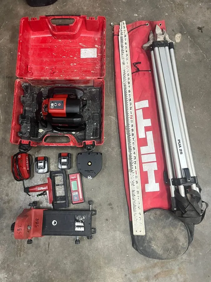 Геодезический прибор HILTI PR 30-HVS A12 Red Rotating Laser w/ Receiver, Holder,