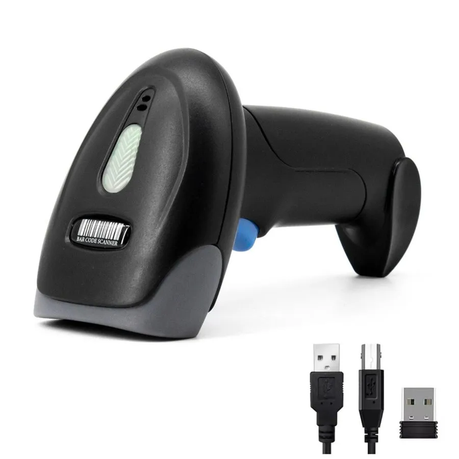 Сканер штрих-кода Wireless Barcode Scanner 2D 1D QR Bluetooth USB 2.4G Handheld 