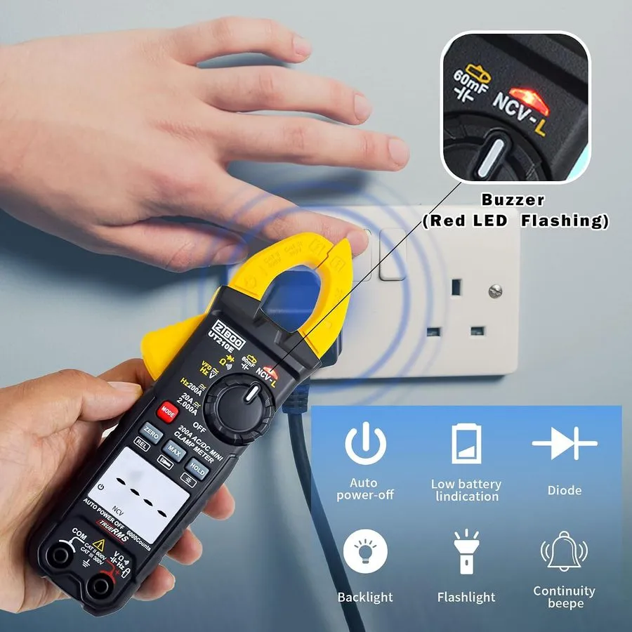 Мультиметр UNI-T Digital UT210E 100A 600V AC DC Clamp meter Multimeter True RMS