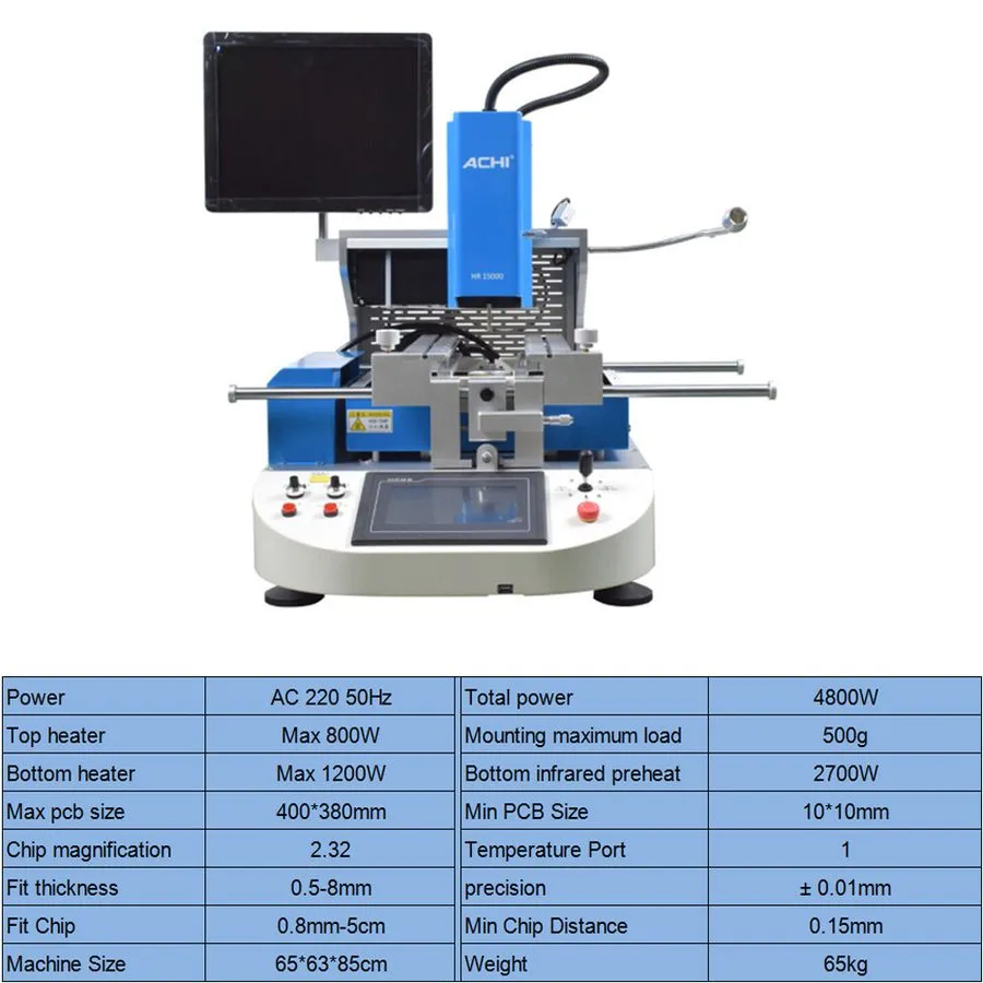 Паяльная станция ACHI IR6500/15000 BGA Rework Station Repair Heating Infrared Re