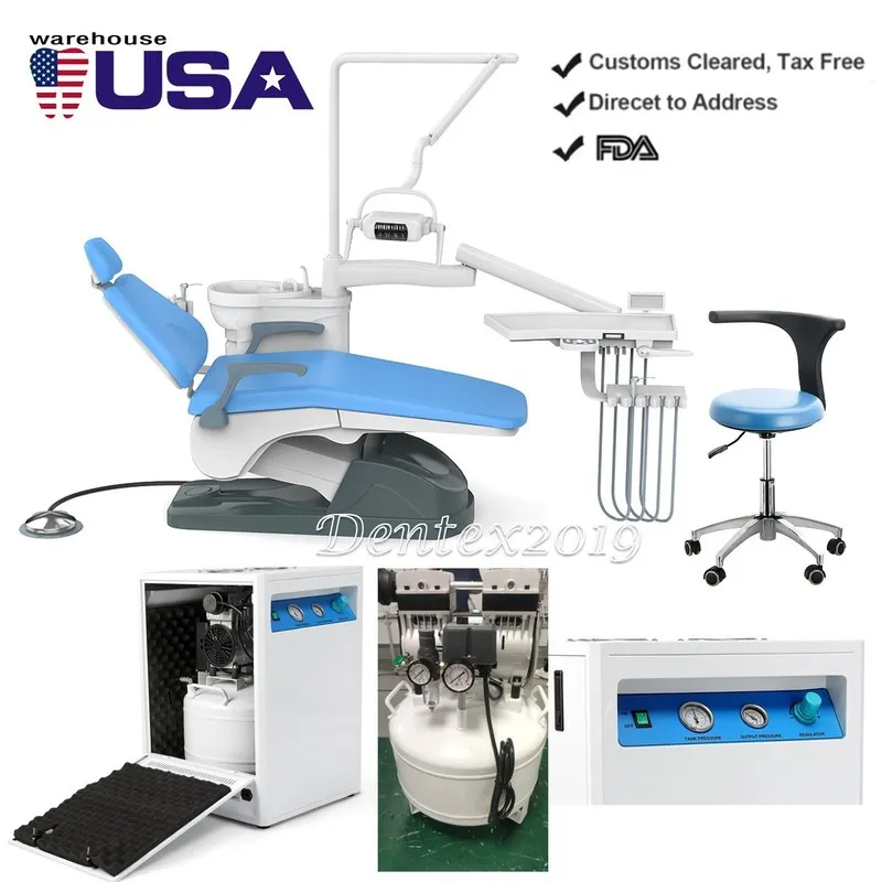 Компрессор Dental Unit Chair / Silent Oil-Free Air Compressor 40L 155L/min