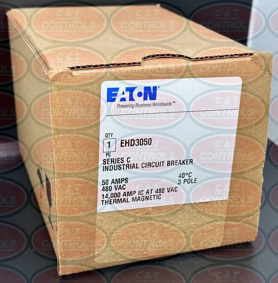 Автоматический выключатель Eaton Ehd3050 Molded Case Circuit Breaker, 50 A, 480V