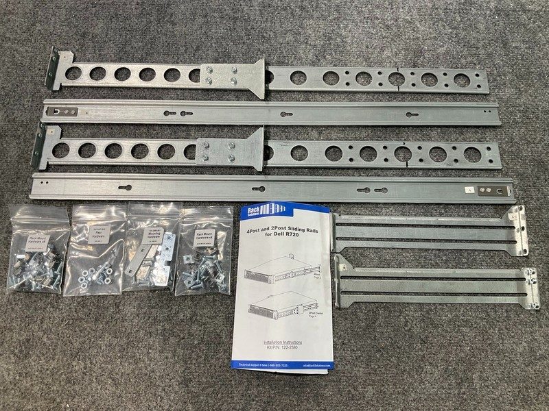 Стойка/шкаф Innovation First 4 Post Sliding Rack Rail Kit Dell R720 R820 122-258
