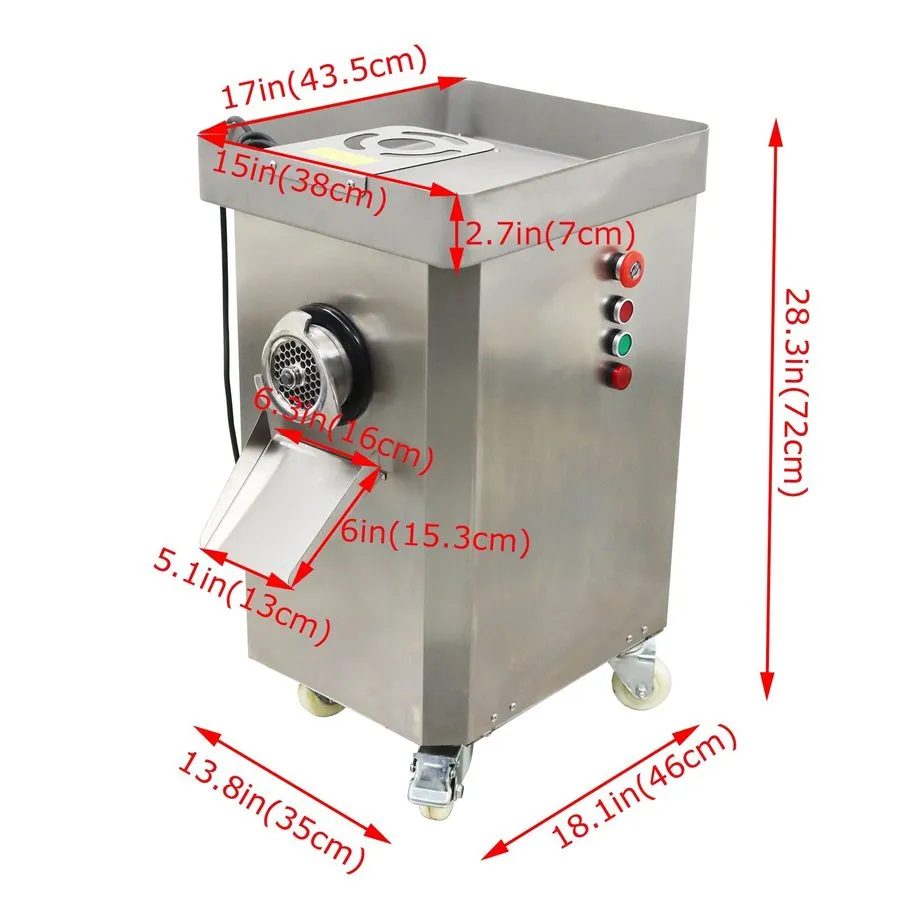 Оборудование для общепита 8MM Commercial Meat Grinder Stainless Steel Electric M