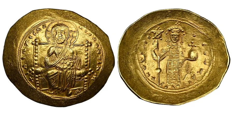 Лабораторный прибор Constantine X Ducas c1059-67AD Histamenon Nomisma NGC Ch. AU — фото лота 1