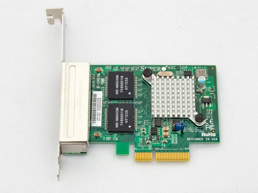 Кабель Supermicro I/O Cards AOC-SGP-I4 4Port Gigabit Ethernet i350 PCI Express 2