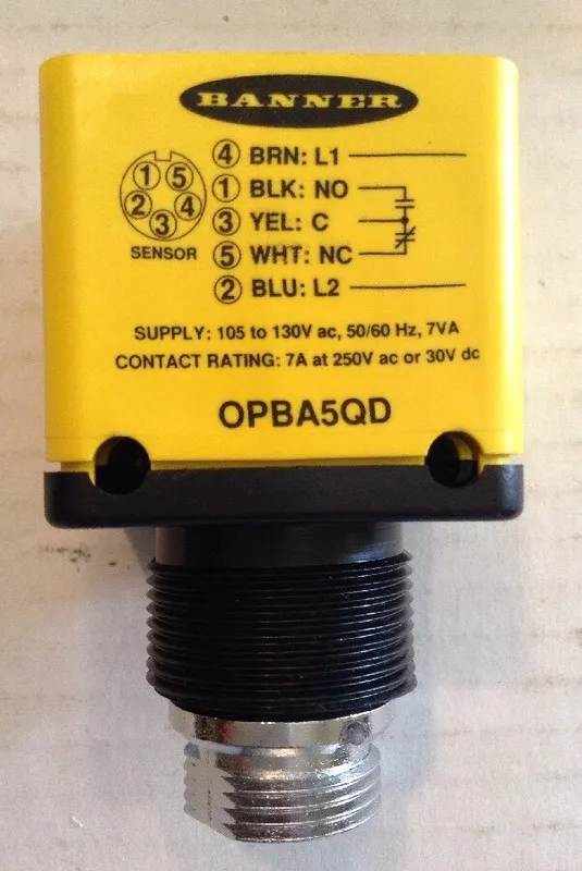 Фотоэлектрический датчик Banner OPBA5QD Photoelectric Sensor Power Block, 27198