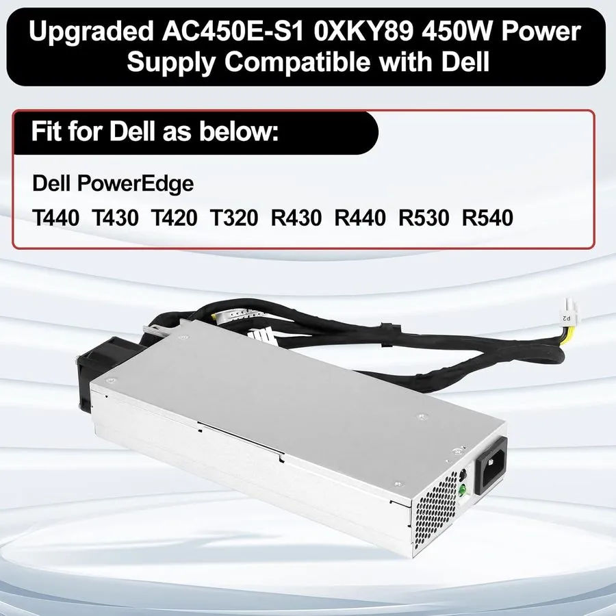 Блок питания AC450E-S1 XKY89 450W Power Supply Replace DELL PowerEdge T440 T430
