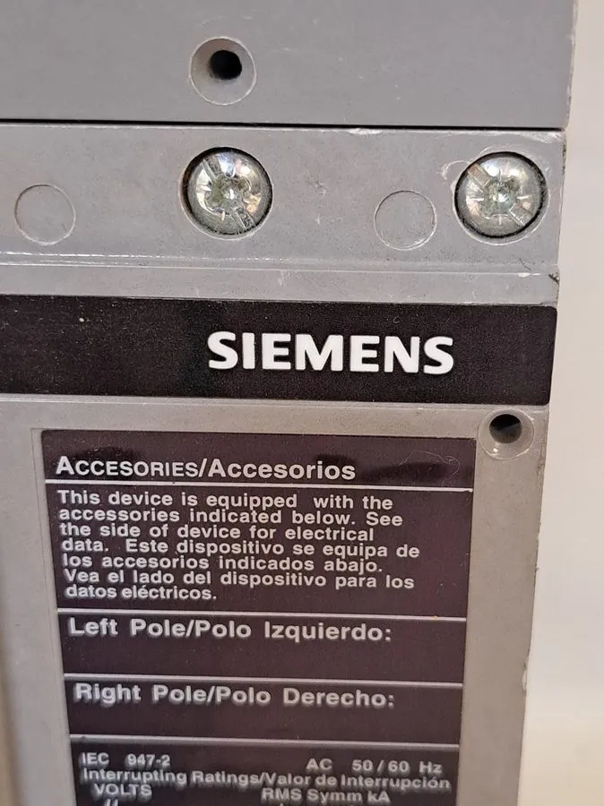 Автоматический выключатель Siemens Sentron Series Circuit Breaker 300A HJXD63B30