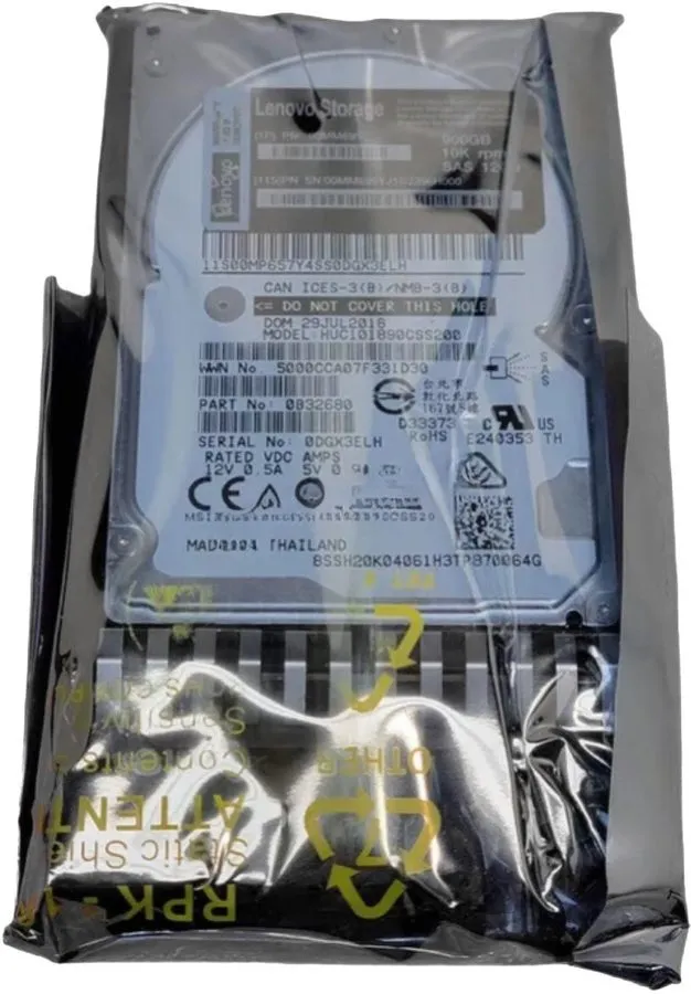 Жёсткий диск Lenovo 00MM699 00MM697 00MM695 900GB 10K 12Gb/s SAS 2.5-inch HDD Ha