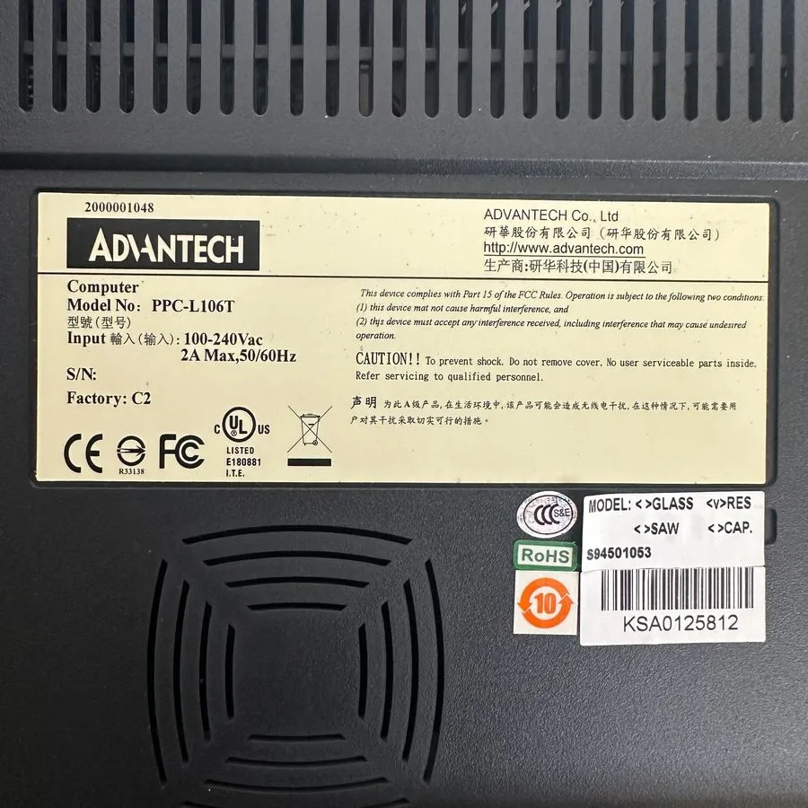 Промышленный компьютер Advantech PPC-L106T Operator Industrial Touchscreen Panel