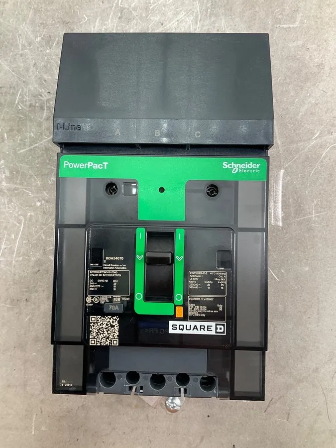 Автоматический выключатель BDA34070Y I-Line Circuit Breaker 70A 3P 480V 3PH BDA 