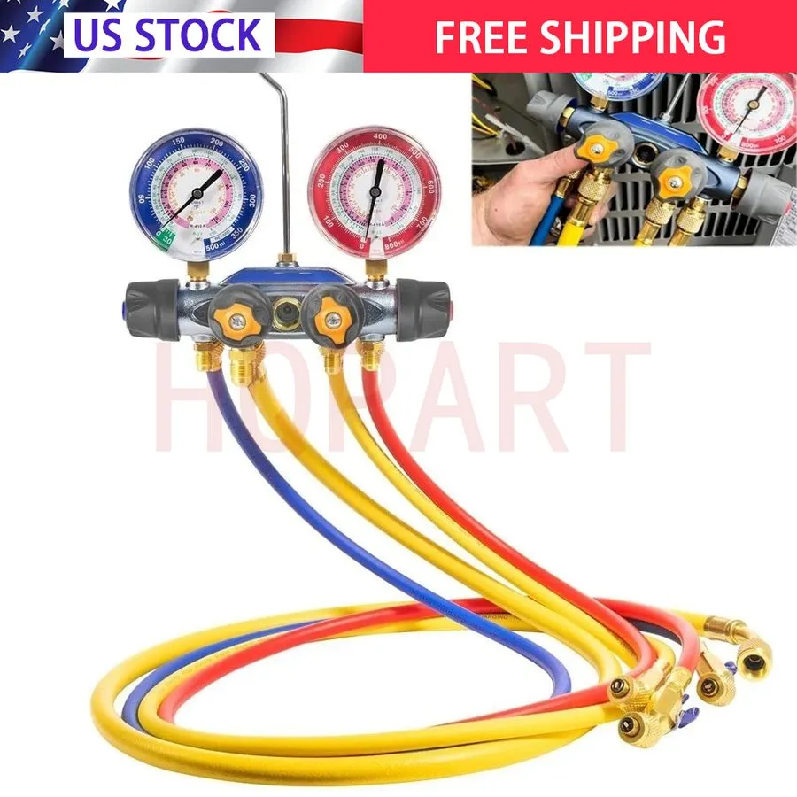Манометрический коллектор 4-Valve HVAC Manifold Gauge Set