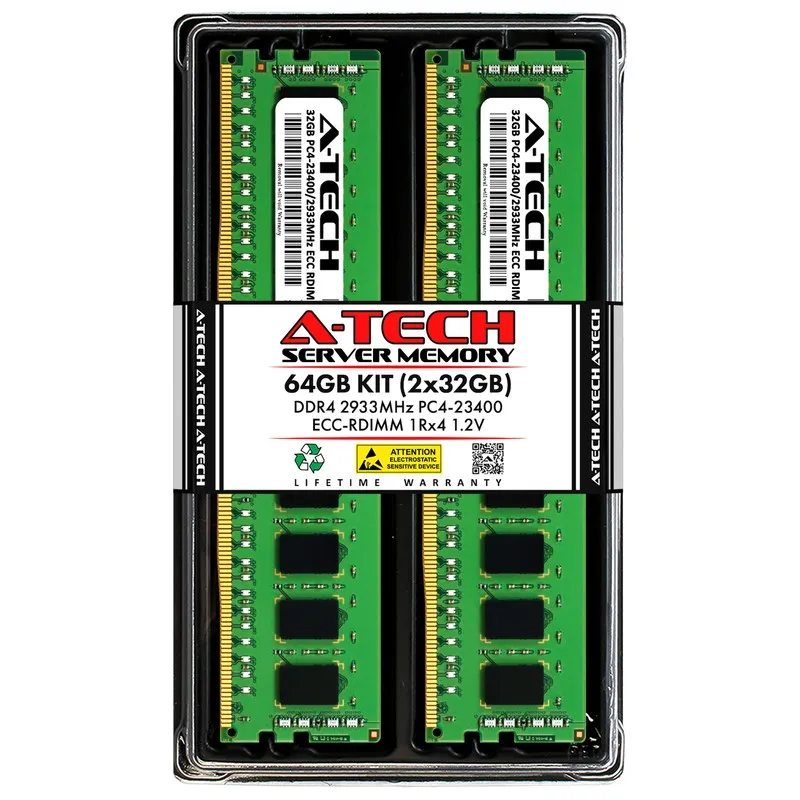 Модуль памяти A-Tech 8GB 1Rx8 PC4-23400R RDIMM DDR4 2933 MHz ECC Registered Serv