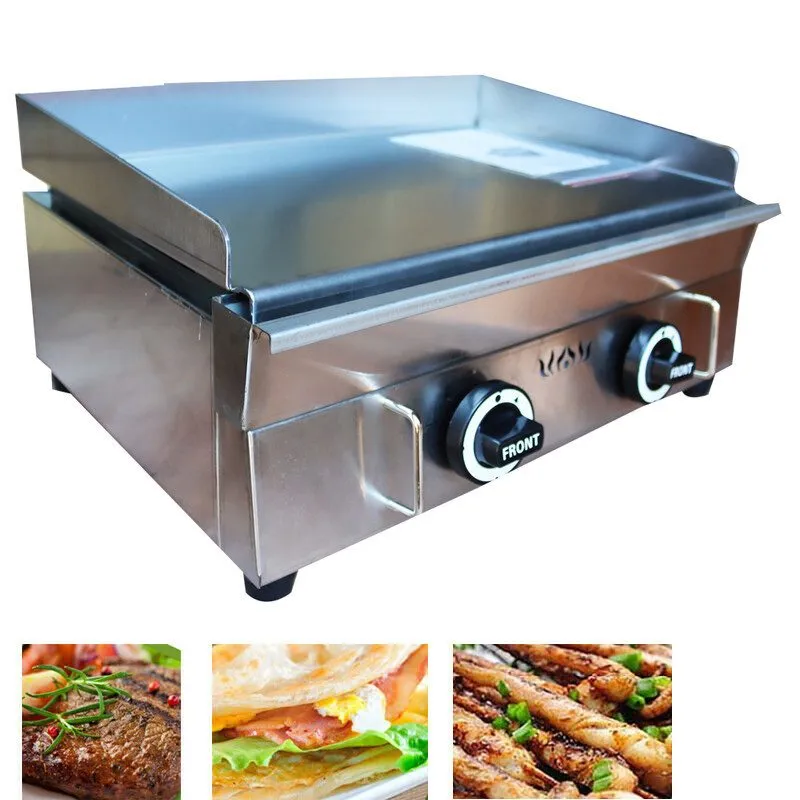 Гриль Commercial Gas Griddle Flat Top Grill Half Grooved 28" Stainless Steel 280 — фото лота 1