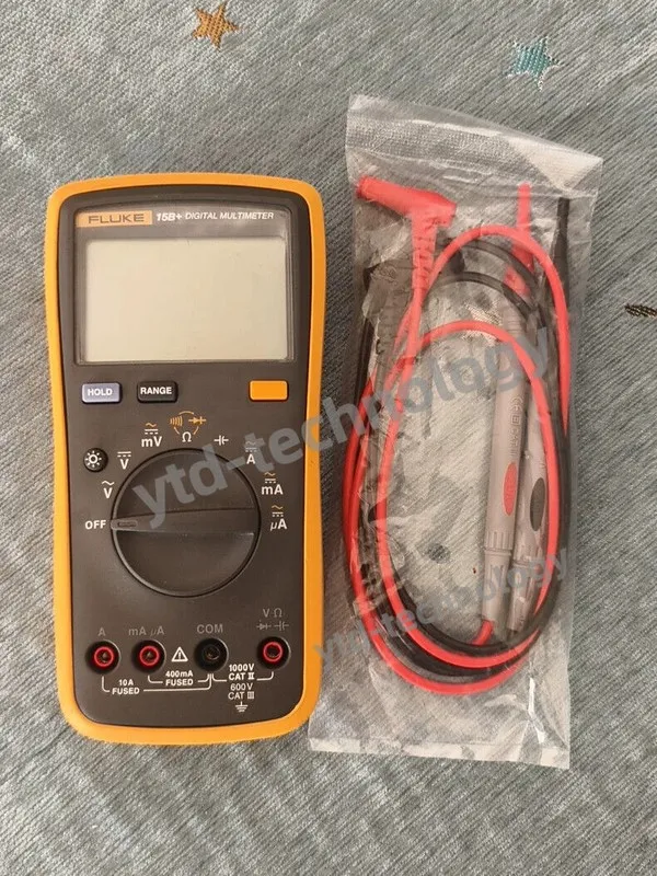 Мультиметр Fluke digital multimeter 15B+instrument automatic range AC/DC 1000V v