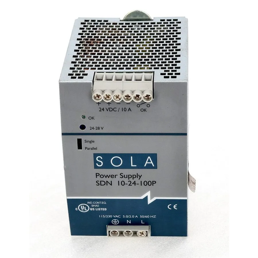 Блок питания Emerson SolaHD SDN 10-24-100P Power Supply 24VDC 10A 240W DIN Rail