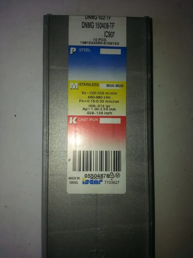 Режущий инструмент Iscar IC8250 Carbide Turning Insert DNMG432-TF DNMG150408-TF