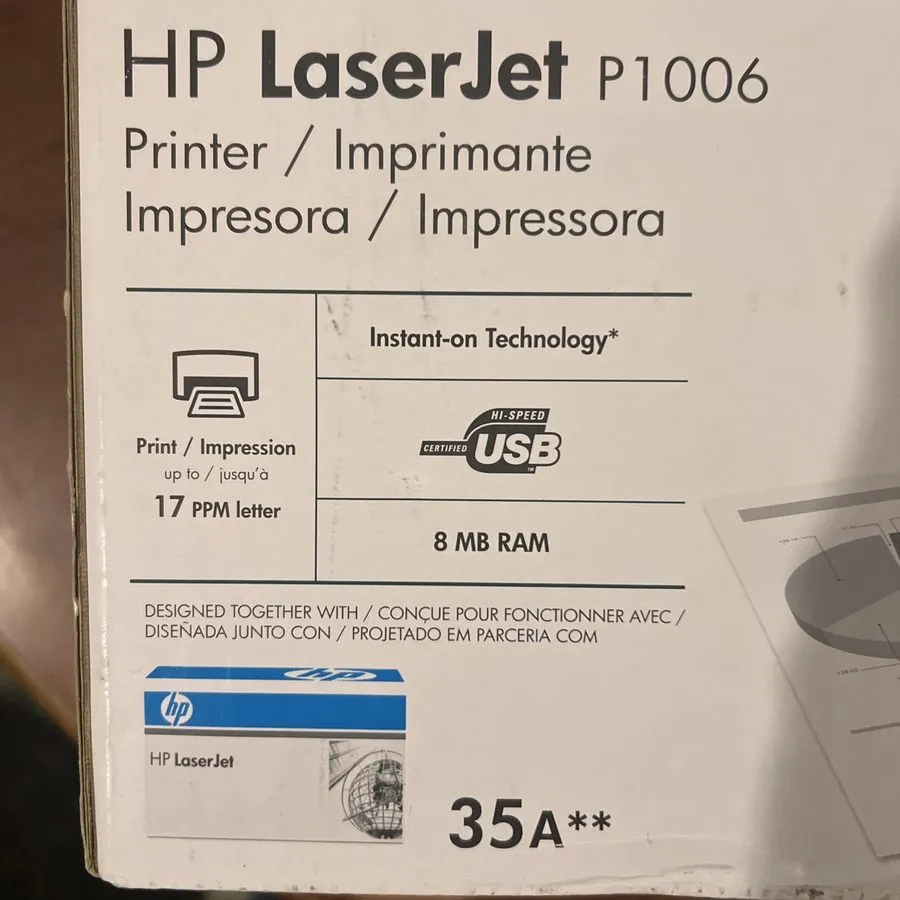 Лазерный принтер HP Laserjet P1006 CB411A Monochrome Desktop Laser Printer