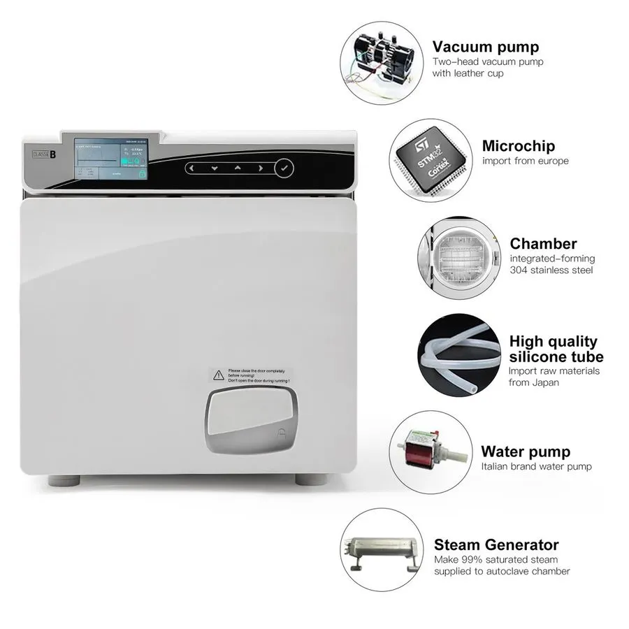 Стерилизатор 17L/22L Dental Autoclave Steam Sterilizer Medical Class B/N with Pr