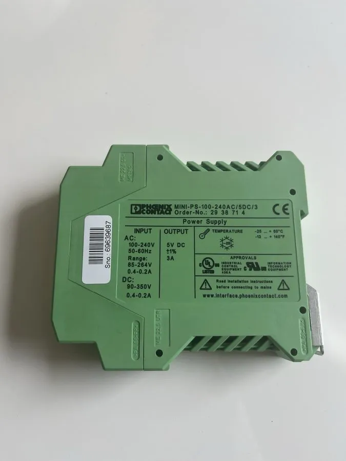 Блок питания Phoenix Contact MINI-PS-100-240AC/5DC/3 2938717 15W 3A DIN Rail Pow