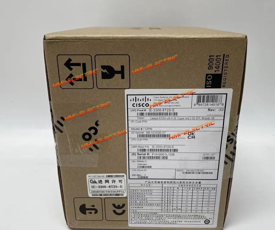 Коммутатор Cisco IE-3300-8T2S-E Industrial Ethernet Switch 8-Port