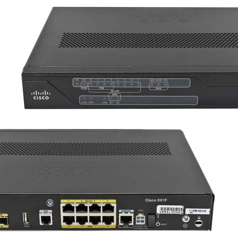 Маршрутизатор CISCO C891F-K9 891F Gigabit Integrated Service Router 8-Port