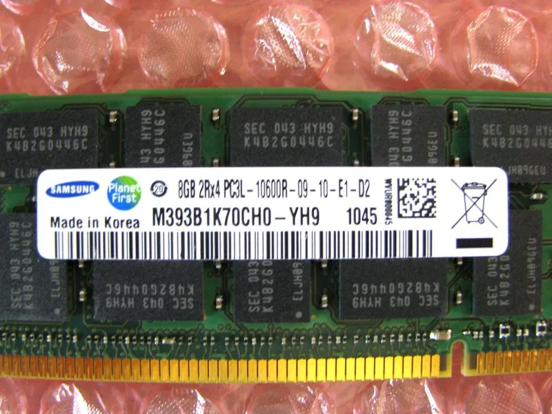 Модуль памяти 32GB 4x8GB Samsung M393B1K70CH0-YH9 Cisco 15-12288-01 PC3L-10600R 