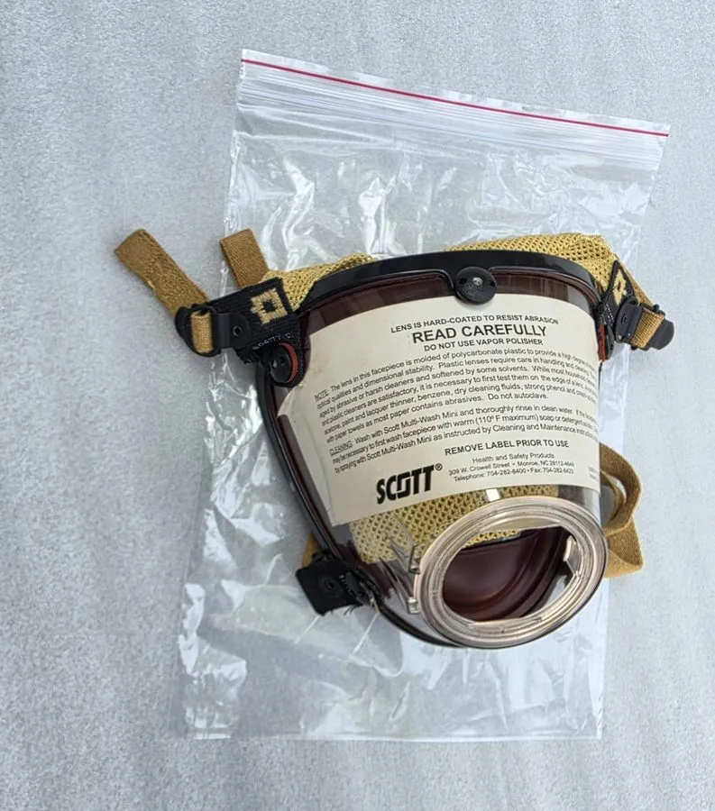 Газоанализатор Scott O-Vista Red SCBA Face Mask XL (803921-03) Full Face Respira — фото лота 2