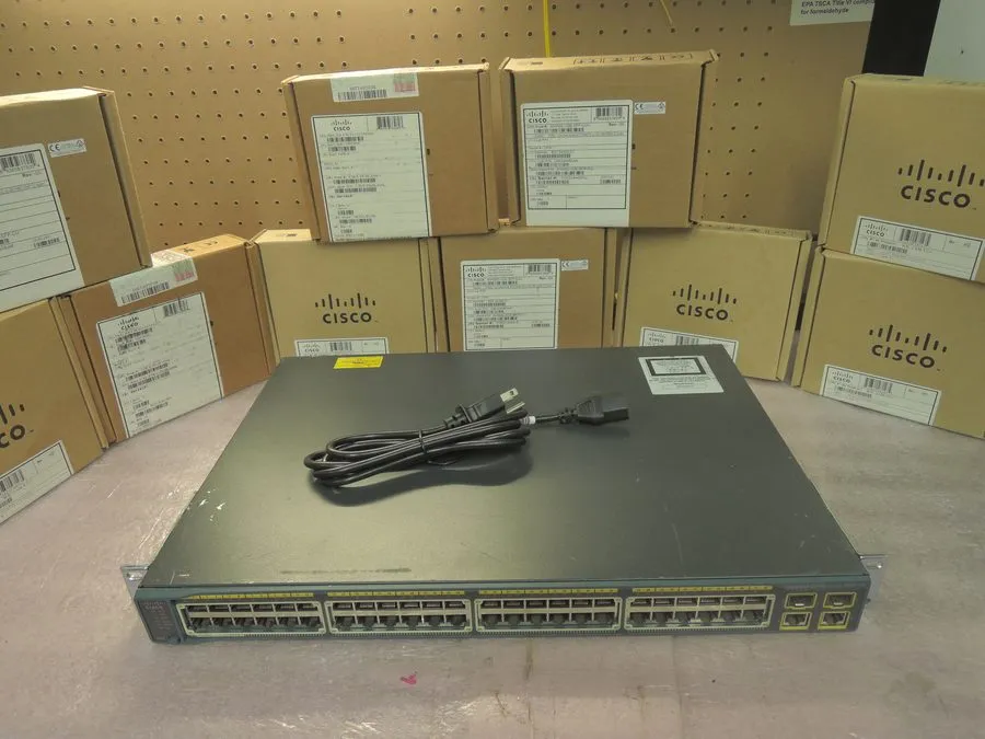 Коммутатор CISCO WS-C2960-48PST-L 48 PORT FE POE ETHERNET SWITCH W/2x SFP 370W