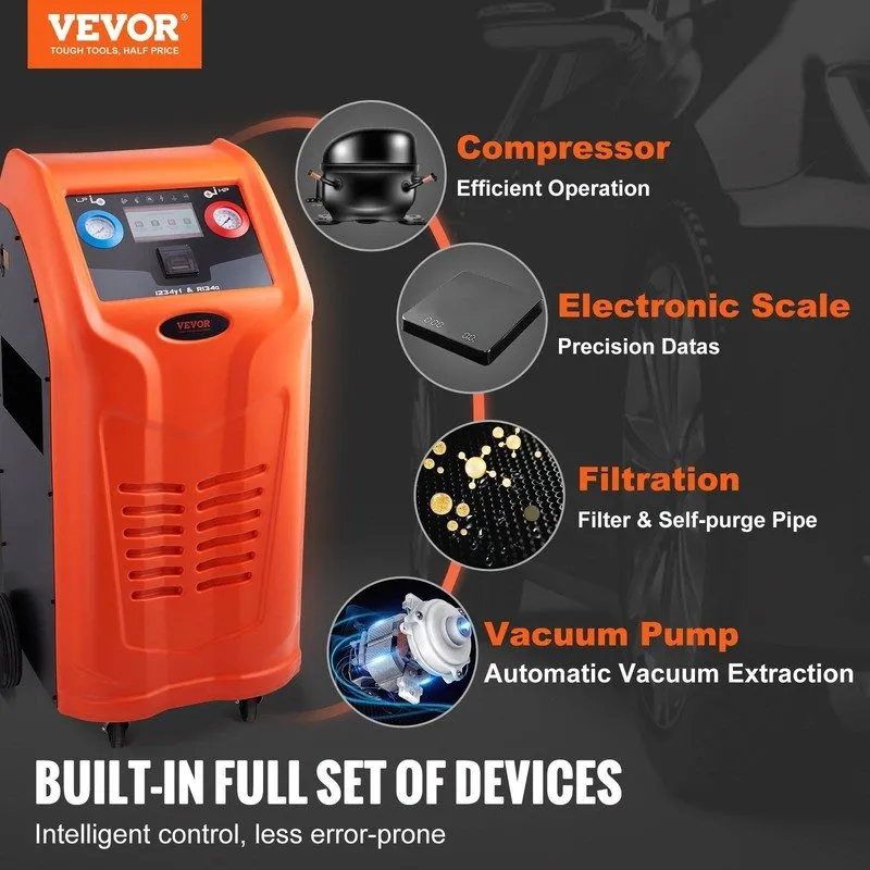 Станция обслуживания кондиционеров Dual Cylinder AC Recovery Machine with Compre — фото лота 1