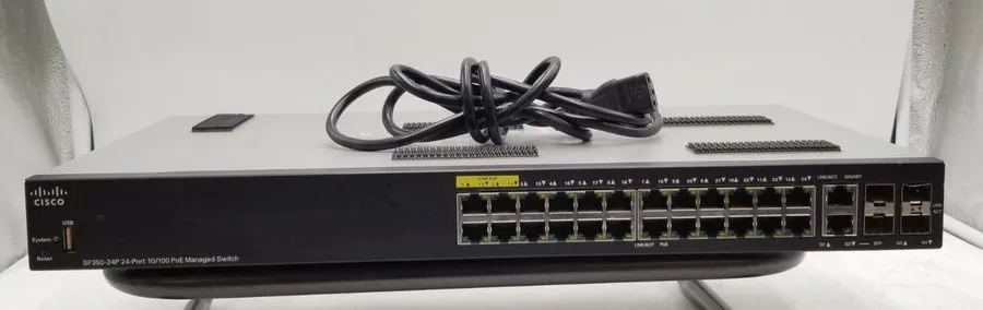 Коммутатор Cisco SF350-24P 24-Port 10/100 POE Managed Switch