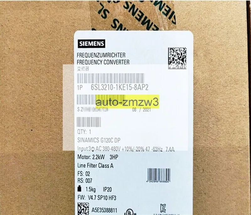 Частотный преобразователь 6SL3 210-1KE15-8AP2 SIEMENS SINAMICS G120C Rated Power