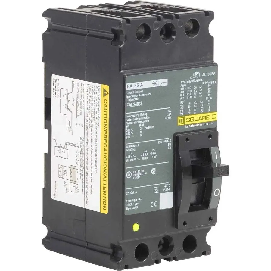 Автоматический выключатель Square D FAL24035 Circuit Breaker 35A 480V 2P Lug to 