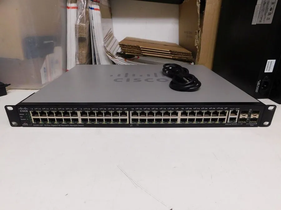 Коммутатор CISCO SG500-52P-K9 V04 52-Port Gigabit PoE Stackable Manage Switch