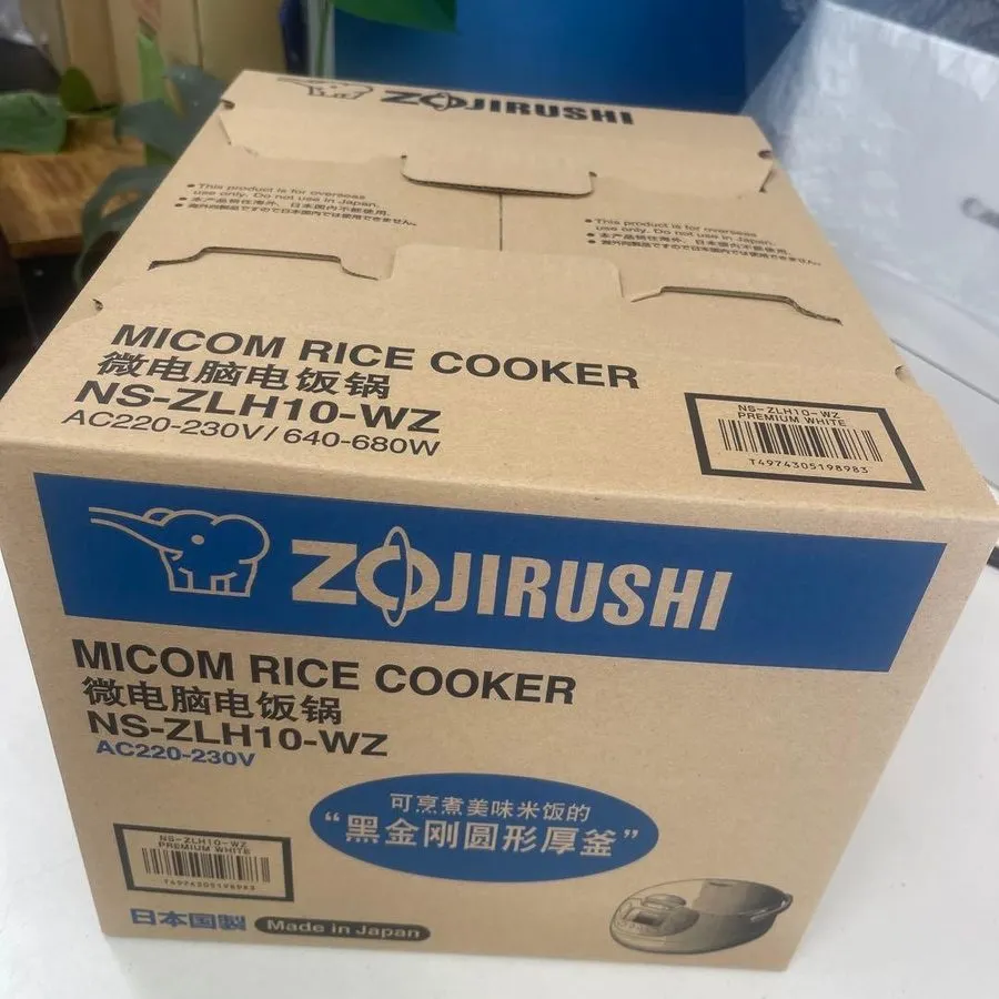 Рисоварка Zojirushi Overseas Rice Cooker 5.5 Cup 220-230V Micom NS-ZLH10-WZ R872