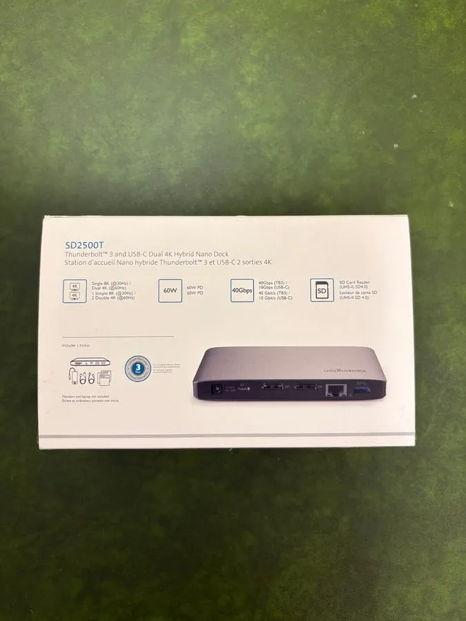 Док-станция Kensington SD2500T Thunderbolt 3 and USB-C Docking Station Dual 4K 6
