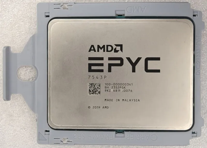 Процессор AMD EPYC 7543P 2.8GHz 3.7GHz 32 cores 64 threads 225W CPU processor Un — фото лота 1