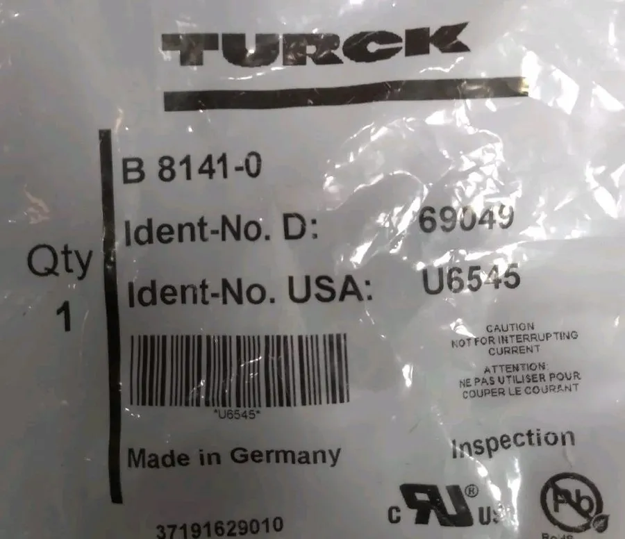 Датчик TURCK B8141-0 Proximity Switch Sensor 4-Pin Loc5B5/3