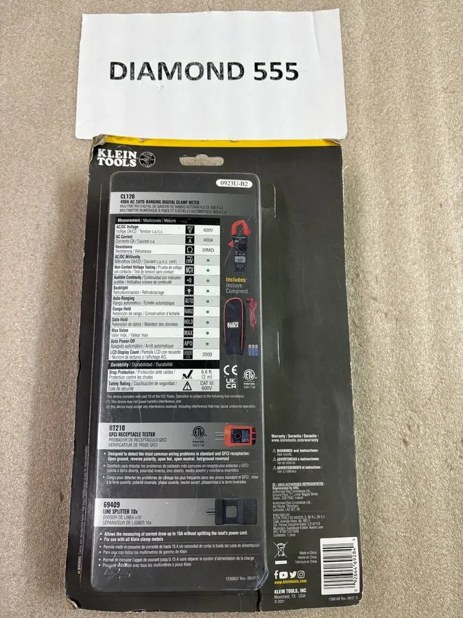 Тестер Klein Tools CL120KIT Clamp Meter Electrical Test Kit