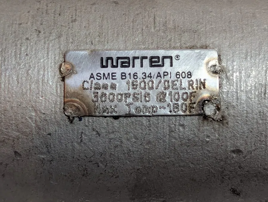 Клапан Sharpe S4GPA 1/2" CF8M Body 316 Stainless Steel Ball Valve TFM Seat B16.3