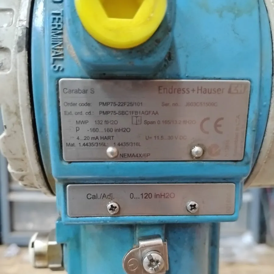 Датчик ENDRESS + HAUSER CERABAR S TRANSMITTER PMP75-22F25/101 — фото лота 2