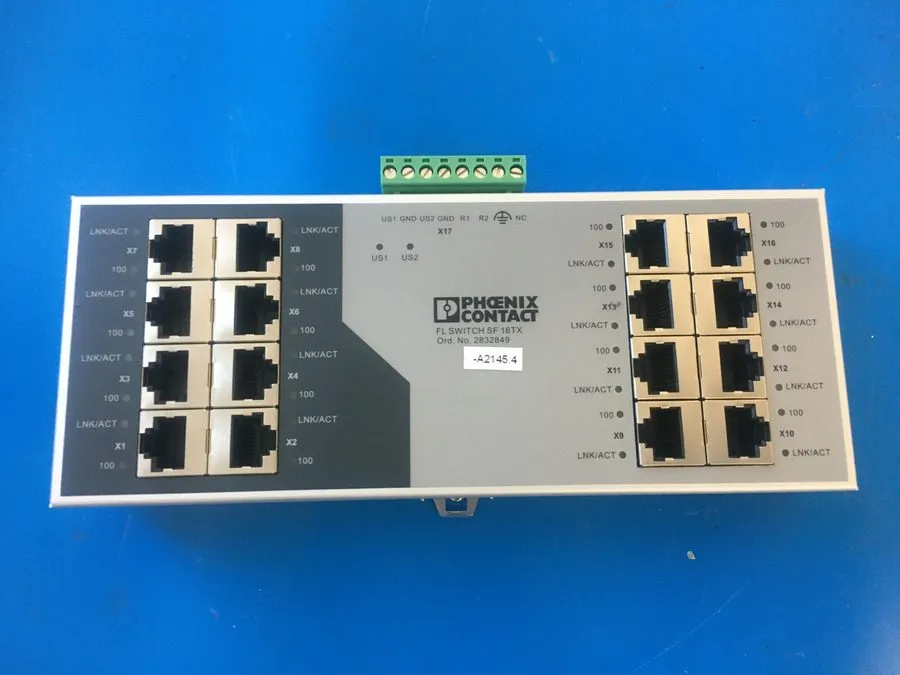 Коммутатор PHOENIX CONTACT SF 16TX 2832849 Ethernet Switch — фото лота 1