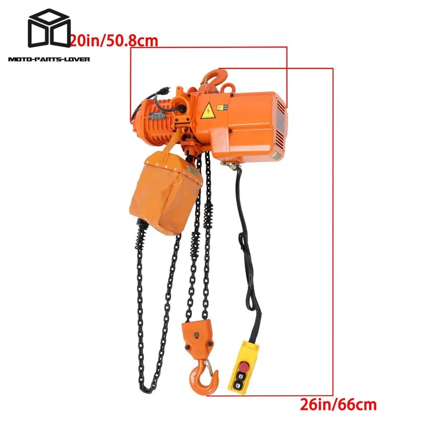 Таль Electric Chain Hoist G80 Chain 750W 1T/2200lbs 1.5m/5ft Wired Remote Contro